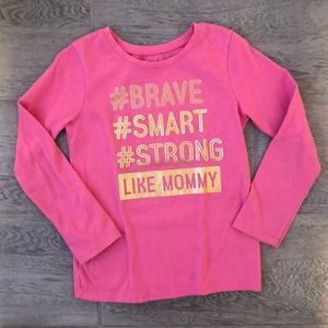 Girls pink and gold shirt